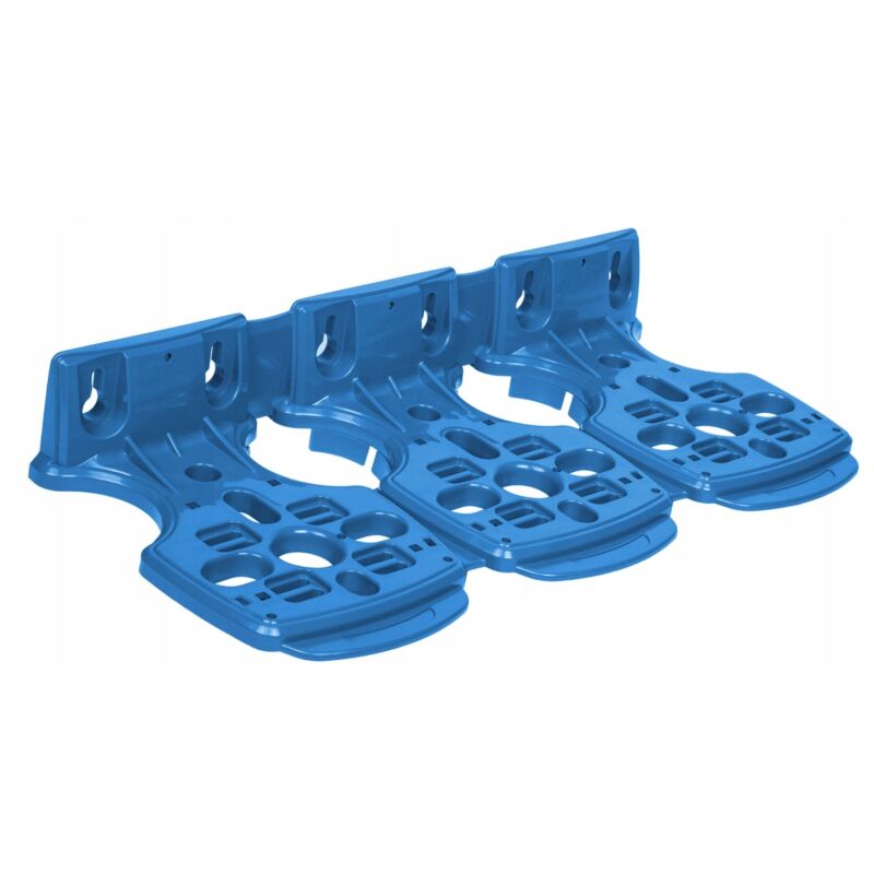 Konzol - tripla kék műanyag, RO és 10"-os szűrőházakhoz (Aquafilter)