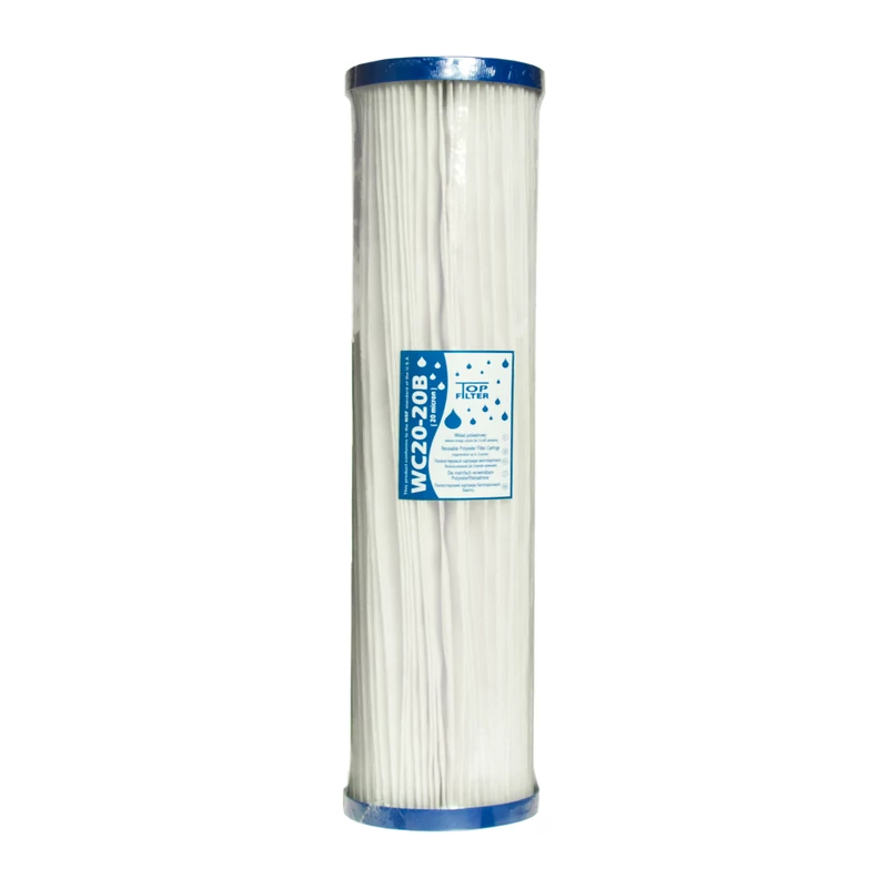 Mosható szűrőbetét Big Blue 20" - 20 mikron, rakott