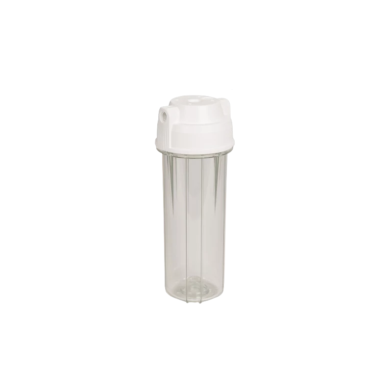 Vízszűrő ház dupla O-gyűrű 10", 1/4", átlátszó