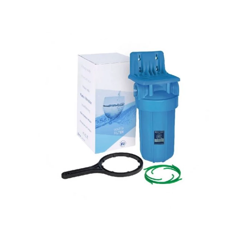 Vízszűrő ház BigBlue 10"-1", konzol, kulcs (Aquafilter)