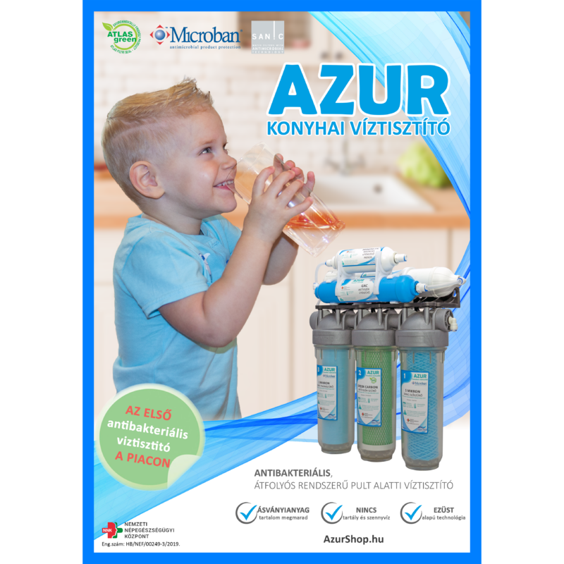 Azur Antibakteriális Konyhai Víztisztító