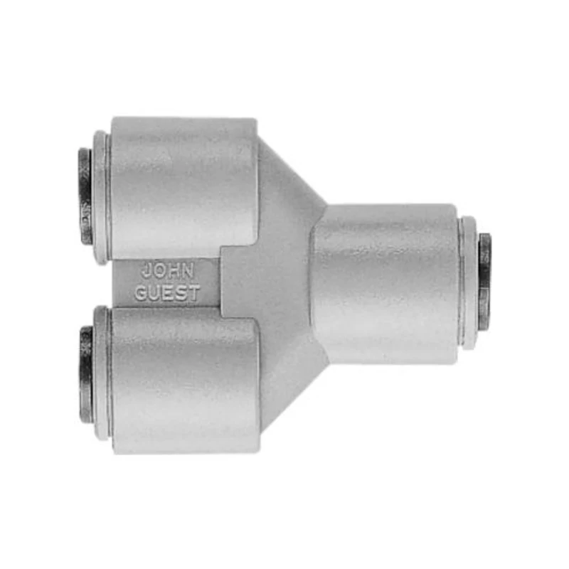 Gyorscsatlakozó Y-elosztó idom 3/8" x 5/16" x 5/16"
