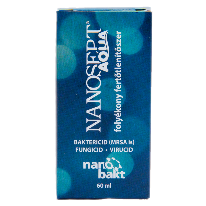 Nanosept Aqua folyékony fertőtlenítőszer víztisztítókhoz - 60 ml