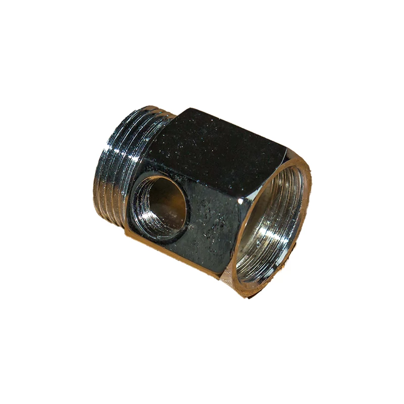 Víztisztító bekötő idom, fém 3/4" x 1/4" x 3/4"