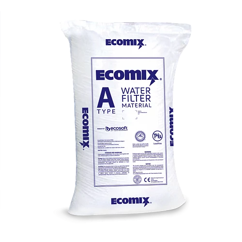 Ecomix-A lágyító, vas-, mangán-, ammóniamentesítő töltet, 12 l/zsák
