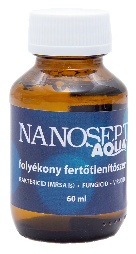 Nanosept Aqua folyékony fertőtlenítőszer víztisztítókhoz - 60 ml